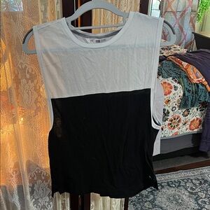 Victoria's Secret Black and White Muscle Tee